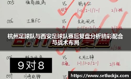 杭州足球队与西安足球队赛后复盘分析精彩配合与战术布局