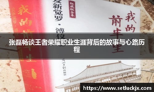 张磊畅谈王者荣耀职业生涯背后的故事与心路历程